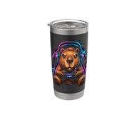 Capybara Gamer Gobelet isotherme en acier inoxydable double paroi