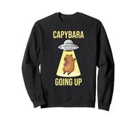 Capybara Going Up Chillest UFO Aliens et soucoupes Volantes Sweatshirt