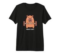 Capybara Gym Workout Heavy Cappy T-Shirt Haut de Gamme
