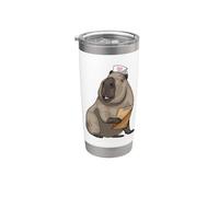 Capybara Infirmière Porte-bloc Gobelet isotherme en acier inoxydable double paroi