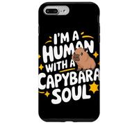 Capybara Je suis Un Humain avec Une âme Capybara Animal Capybaras Coque pour iPhone 7 Plus/8 Plus
