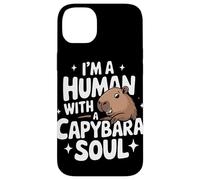 Capybara Je suis Un Humain avec Une âme Capybara Animaux Capybaras Coque pour iPhone 14 Plus
