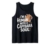 Capybara Je suis Un Humain avec Une âme Capybara Animaux Capybaras Débardeur