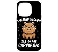 Capybara J'en AI Assez, Je Vais Aller caresser des capybaras Coque pour iPhone 14 Pro
