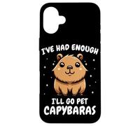 Capybara J'en AI Assez, Je Vais Aller caresser des capybaras Coque pour iPhone 16 Plus