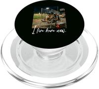 Capybara - Jouet de Baseball avec Inscription « I Live Here Now » PopSockets PopGrip pour MagSafe
