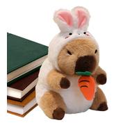 Capybara Jouet en peluche - Coussin animal rembourré - Mignon Bouddha - Créature douillette réaliste pour la décoration de la pièce, le confort du temps de jeu ou une surprise unique