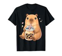 Capybara Kawaii Buvant du Bubble Milk Tea T-Shirt