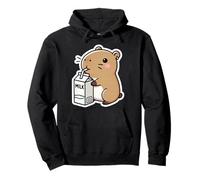 Capybara Kawaii Cute Moo Kids Lait à Boire Sweat à Capuche