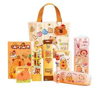 Capybara Kit de papeterie - Stylos, bâton de carnet, trousse de papeterie scolaire - pour filles, étudiants, , adolescents, garçons, maison, université
