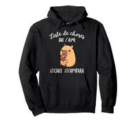 Capybara Liste des Choses Que J'aime Les Glaces Kawaii Sweat à Capuche