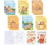 capybara livres de coloriage mini livres de coloriage d'activité pour les enfants animaux diy art dessin pour capybara party favor supplies birthday gift goodie bag filler