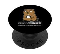 Capybara Lorsque Vous doutez de Vous-même, souvenez-Vous Que Vous n'êtes Pas Seul PopSockets PopGrip Adhésif
