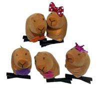 Capybara Lot de 1/5/10 pinces à cheveux pour femme et fille Motif animal 3D