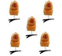 Capybara Lot de 1/5/10 pinces à cheveux pour femme et fille Motif animal 3D