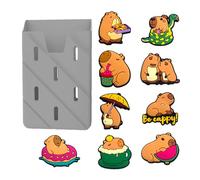 Capybara Lot de 10 breloques pour sac avec support de téléphone, Refer to description, Polychlorure de vinyle, Unisexe