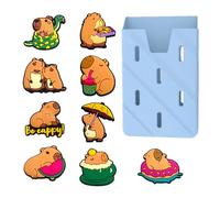 Capybara Lot de 10 breloques pour sac de plage avec support de téléphone, décorations modernes tendance pour plage, piscine, Refer to description, Polychlorure de vinyle, Unisexe