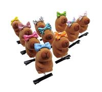 Capybara Lot de 10 pinces à cheveux décoratives pour amoureux des animaux et fashionistas