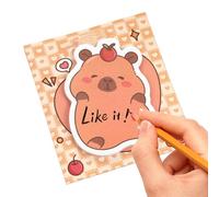 Capybara Lot de 30 feuilles de notes adhésives mignonnes pour , adultes, travail, école, sac à dos, bureau, fête, Pâques, remise de diplôme
