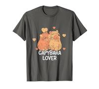 Capybara Lover Animal Rongeur Capybaras T-Shirt, Homme, Asphalte, 5XL
