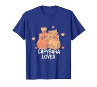 Capybara Lover Animal Rongeur Capybaras T-Shirt, Homme, Bleu Royal, S