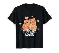 Capybara Lover Animal Rongeur Capybaras T-Shirt, Homme, Noir, 3XL