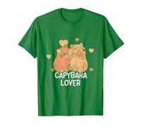 Capybara Lover Animal Rongeur Capybaras T-Shirt, Homme, Vert Kelly, XXL