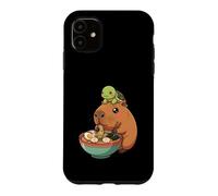 Capybara Manger des Nouilles Ramen Mignon Kawaii Tortue Coque pour iPhone 11