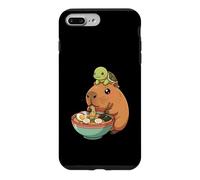 Capybara Manger des Nouilles Ramen Mignon Kawaii Tortue Coque pour iPhone 7 Plus/8 Plus