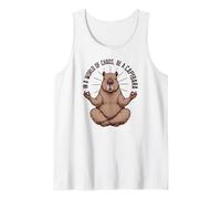 Capybara méditant paisible | Drôle de Yoga Animal Zen Mignon Débardeur