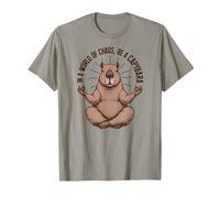 Capybara méditant paisible | Drôle de Yoga Animal Zen Mignon T-Shirt