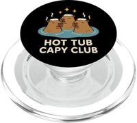 Capybara Meme Coffee Vibes Stay Chill Living The Capybara PopSockets PopGrip pour MagSafe