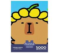Capybara Mignon 1000 Pièces Puzzle Jeu Cadeau Unique Petits Animaux Mignons Puzzle À Faire Soi-même pour Décoration D'intérieur,Cadeaux Adultes Et Enfants À Partir De 14 Ans70x50cm/1000pcs