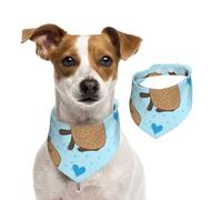 Capybara Mignon,Bandanas pour Chien, écharpe en Coton, Bavoirs réglables pour Animaux de Compagnie,S