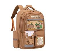 Capybara Mignon Cartable, Cartable à bandoulière pour Les élèves de l'école Primaire, Bon Cadeau pour Les garçons et Les Filles,Style 3,Large