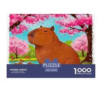 Capybara Mignon Puzzle De 1000 Pièces Jeu Cadeau Unique Petits Animaux Mignons Jeu De Puzzle pour Toute La Famille Adultes Et Enfants À Partir De 14 Ans70x50cm/1000pcs