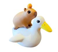 Capybara Miniature en résine pour Tableau de Bord de Voiture, Sculpture d'animal de Collection, décoration de Capybara Mignonne pour la Maison, Le Bureau et la bibliothèque, matériau : résine