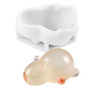 Capybara Moules à bonbons en silicone anti-adhésif facile à démouler pour pudding, dessert, muffin, gelée, gâteau, argile