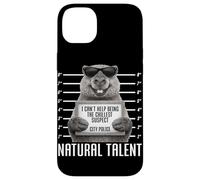 Capybara Mugshot Chillest Suspect Natural Talent Drôle Coque pour iPhone 14 Plus