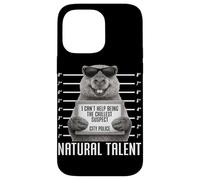 Capybara Mugshot Chillest Suspect Natural Talent Drôle Coque pour iPhone 14 Pro Max