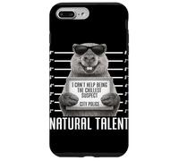 Capybara Mugshot Chillest Suspect Natural Talent Drôle Coque pour iPhone 7 Plus/8 Plus