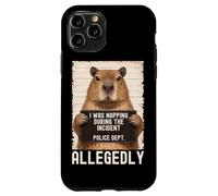 Capybara Mugshot I Was Napping During The Incident Coque pour iPhone 11 Pro