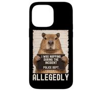 Capybara Mugshot I Was Napping During The Incident Coque pour iPhone 14 Pro Max