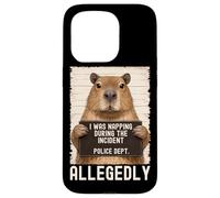 Capybara Mugshot I Was Napping During The Incident Coque pour iPhone 15 Pro