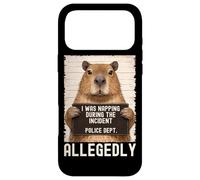 Capybara Mugshot I Was Napping During The Incident Coque pour iPhone 17 Pro Max