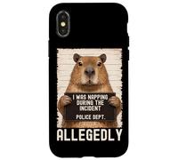 Capybara Mugshot I Was Napping During The Incident Coque pour iPhone X/XS