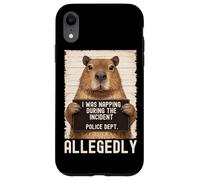 Capybara Mugshot I Was Napping During The Incident Coque pour iPhone XR