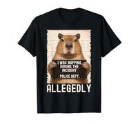 Capybara Mugshot I Was Napping During The Incident T-Shirt