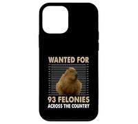 Capybara Mugshot recherché pour 93 Crimes à Travers Le Pays Coque pour iPhone 12 Mini