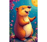 Capybara Notebook: Pen Your Journey in the Magical Habitat of the Social Creature, 101 Pages 6x9 in